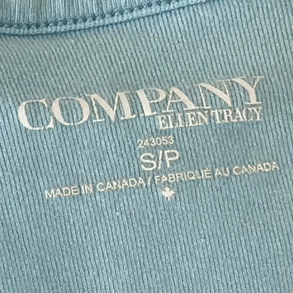 Ellen Tracy Women’s Baby Blue Short Sleeve Scoop Neck T-Shirt - Picture 3 of 7